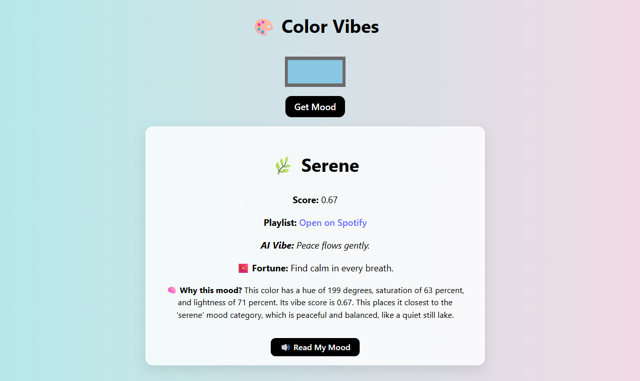 VibeBot project screenshot